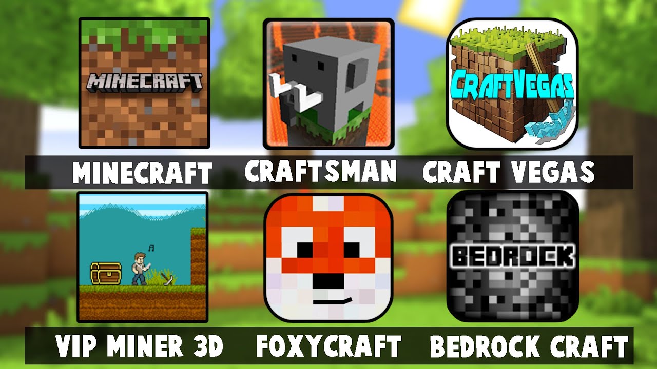 Minecraft PE VS CraftsMan VS FoxyCraft VS Craft Vegas (Крафт Вегас) VS Bedrock Craft VS Vip Miner 3D
