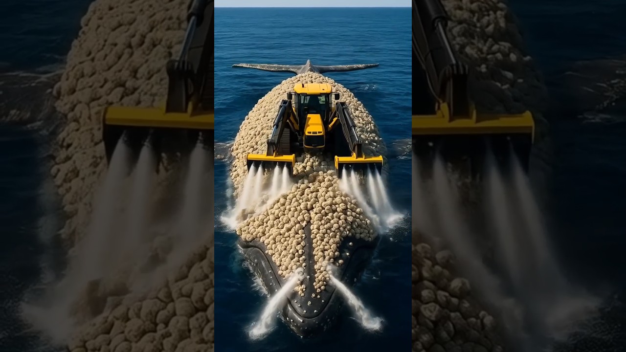 🐋 Giant Whale Saved from Deadly Plastic Trap | Incredible Ocean Rescue 🌊