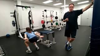 Single and double leg drop jumps