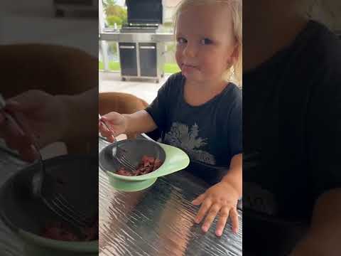 Baby S Reaction To Trying Tomahawk Steak Mamasboy Tomahawk Baby