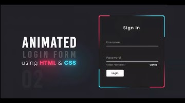 Animated Login Form using Html & CSS @KhansTutorials300 @freecodecamp