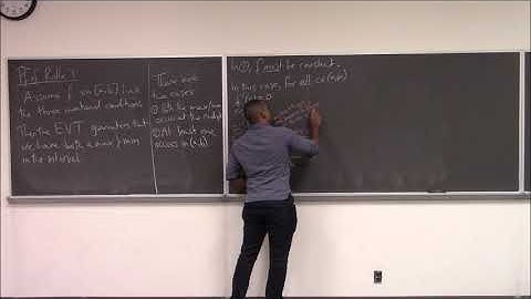 Math 1206-R03 Lecture 24 - The Mean Value Theorem (with Rolle