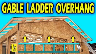 How to build a Gable Soffit Ladder Overhang