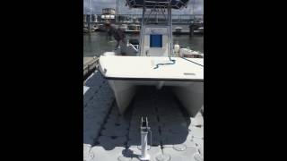 Dock Blocks Catamaran-Style Drive-on Boatlift