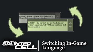 Splinter Cell Speedrunning | Switching In-Game Language