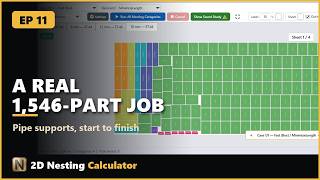 2D Nesting Tutorial 11 — A Real 1,546-Part Job: Pipe Supports Start to Finish