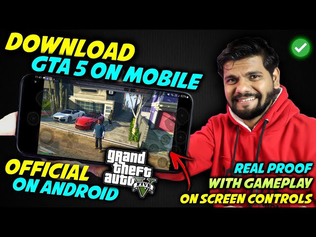 🔴(Download Beta) GTA V Para Android Não é Mod GTA 5 Gameplay