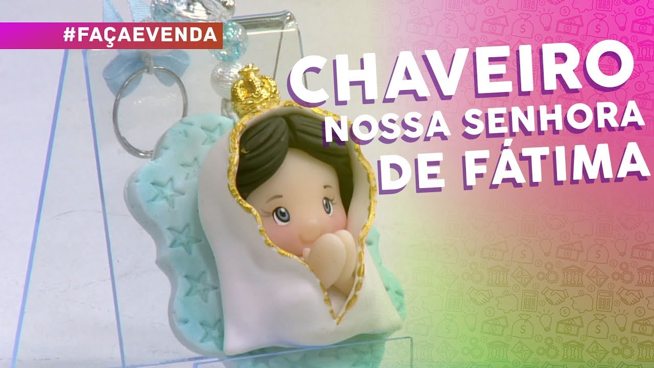 Chaveiro de Nossa Senhora de Fátima por Bia Cravol