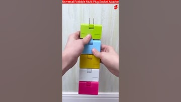 universal multi plug socket adaptor | foldable multi plug socket | travel adaptor | #shorts #tech