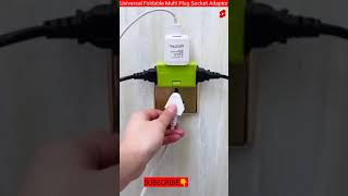 universal multi plug socket adaptor | foldable multi plug socket | travel adaptor | #shorts #tech