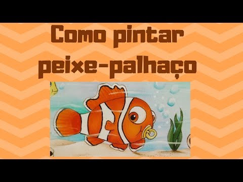 Como pintar peixe- palhaço ( Desenhos Crocantes )