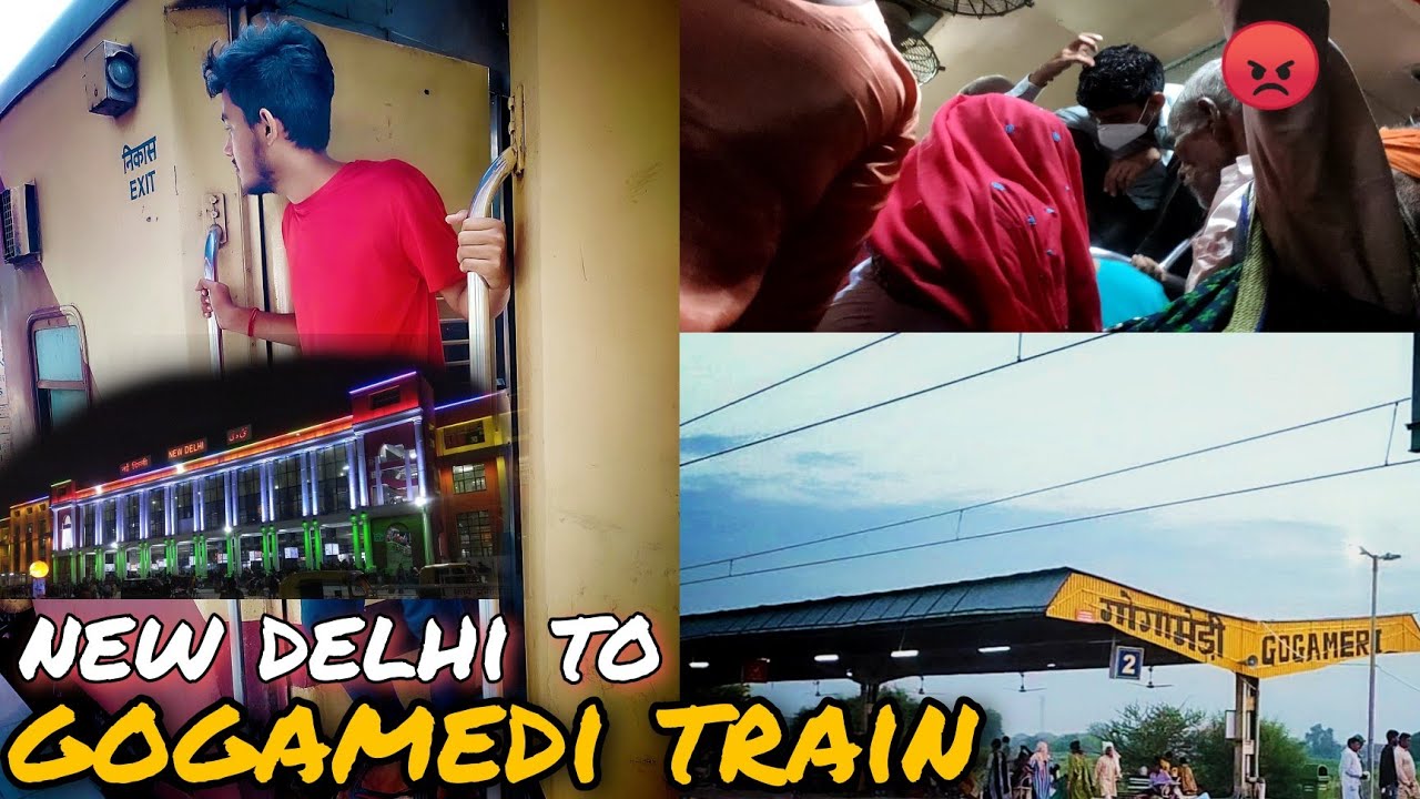 New Delhi to gogamedi rajasthan by train 🙏 kitni jyada bhid hai 😮
