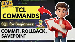 COMMIT vs ROLLBACK vs SAVEPOINT | TCL Command| Important Viva Questions.