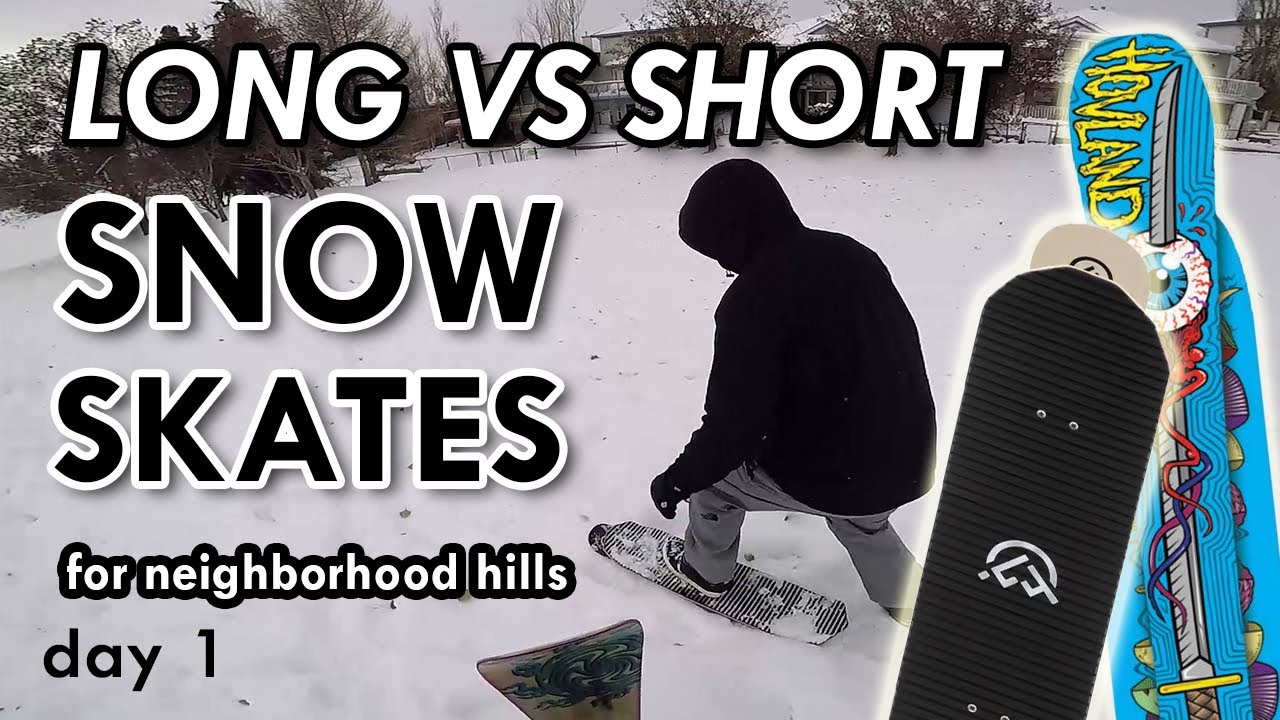 SNOWSKATING FRESH POWDER (on Hovland and Landyachtz bi-decks