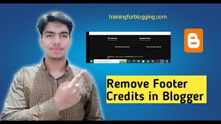how to remove footer credit link from blogger template