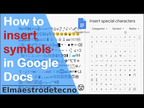 How to insert symbols, subscrit, superscrit, currency, emojis in Google Docs
