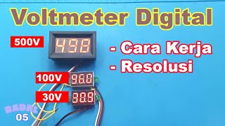 Volt meter digital 30V 100V 500V - Voltmeter digital 100V 500V 30V