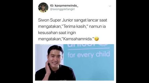 So cute😍😂😂,siwon forgot his own language
