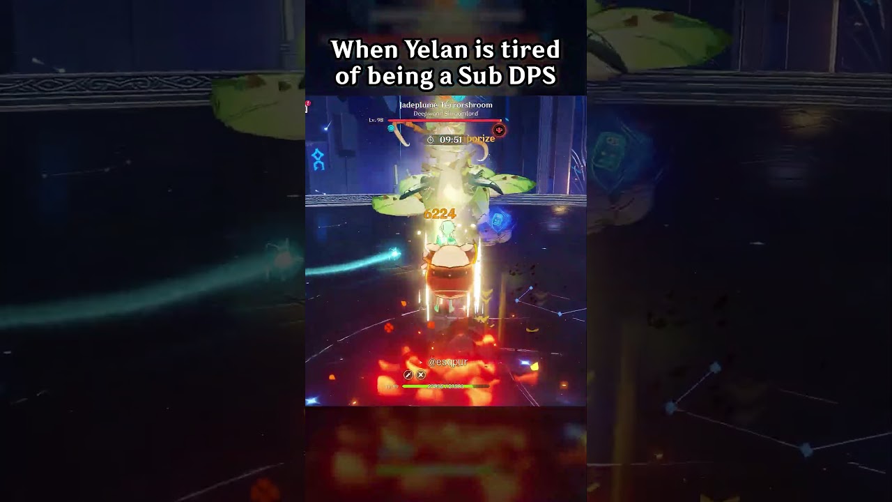 WHEN YELAN IS TIRED OF BEING A SUB DPS