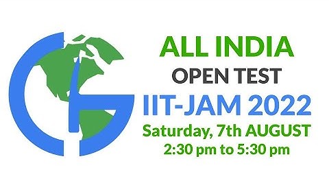 Announcement | ALL INDIA OPEN TEST | NEW BATCH | IIT-JAM 2022 | GeologyConcepts.com