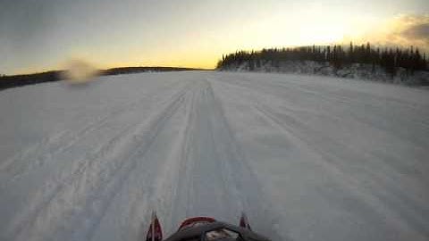 2012 Polaris Switchback 800 HUGE Jump!!