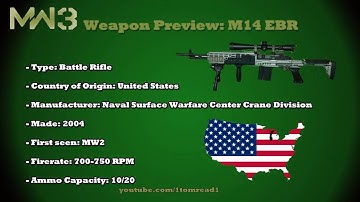 MW3 Guns - M14 EBR (MW3 Weapons previews) Part 23