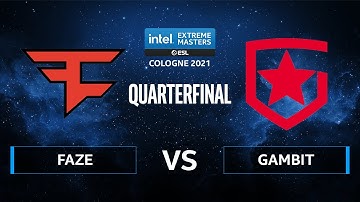 CS:GO - Gambit Esports vs. FaZe Clan [Overpass] Map 2 - IEM Cologne 2021 - Quarterfinal