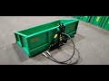 Tractor three point hydraulic tipping transport box ; tractor 3point back bucket loader  for farm tr