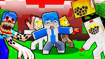 Huy Noob Bảo Vệ Làng Sinh Tố Khỏi Song Trùng Trong Minecraft