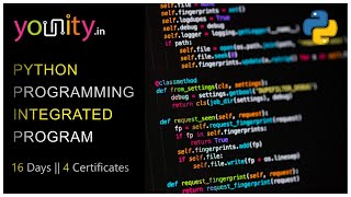 Python Integrated Program | 16 Days Course | 4 Certificates