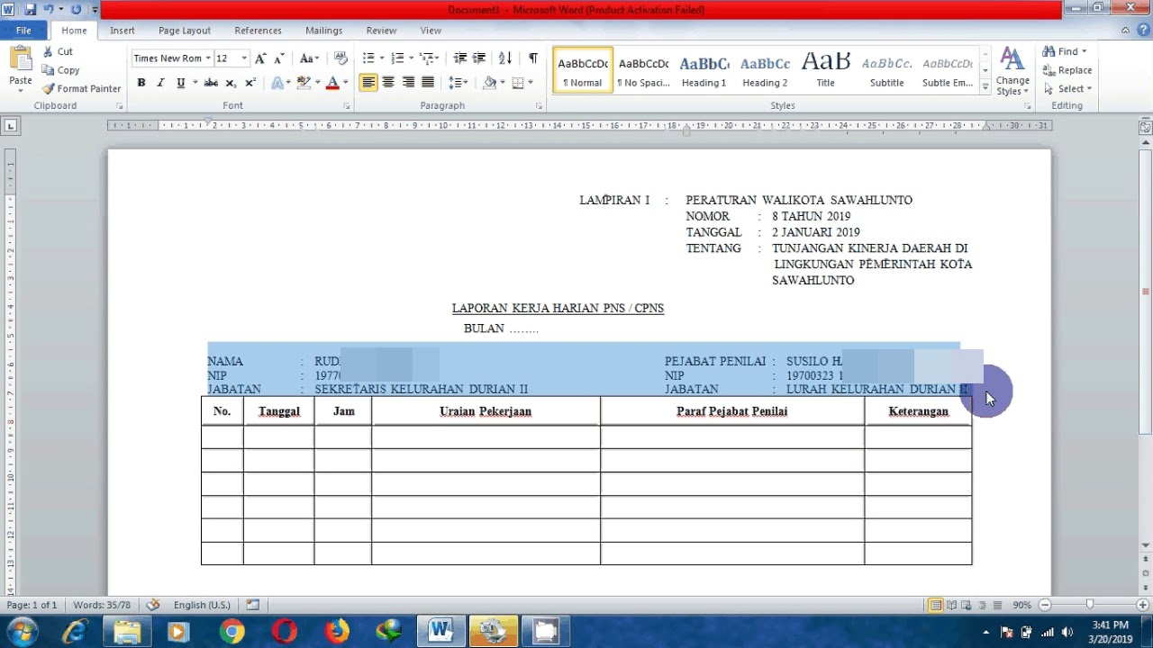 Cara Membuat Laporan Kerja Harian Di Excel Wargacoid