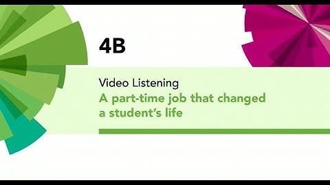 English File 4thE - Intermediate Plus - Video Listening - 4B A Part Time Job