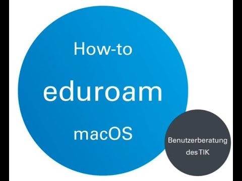 How-to: eduroam für macOS [Eng Sub]