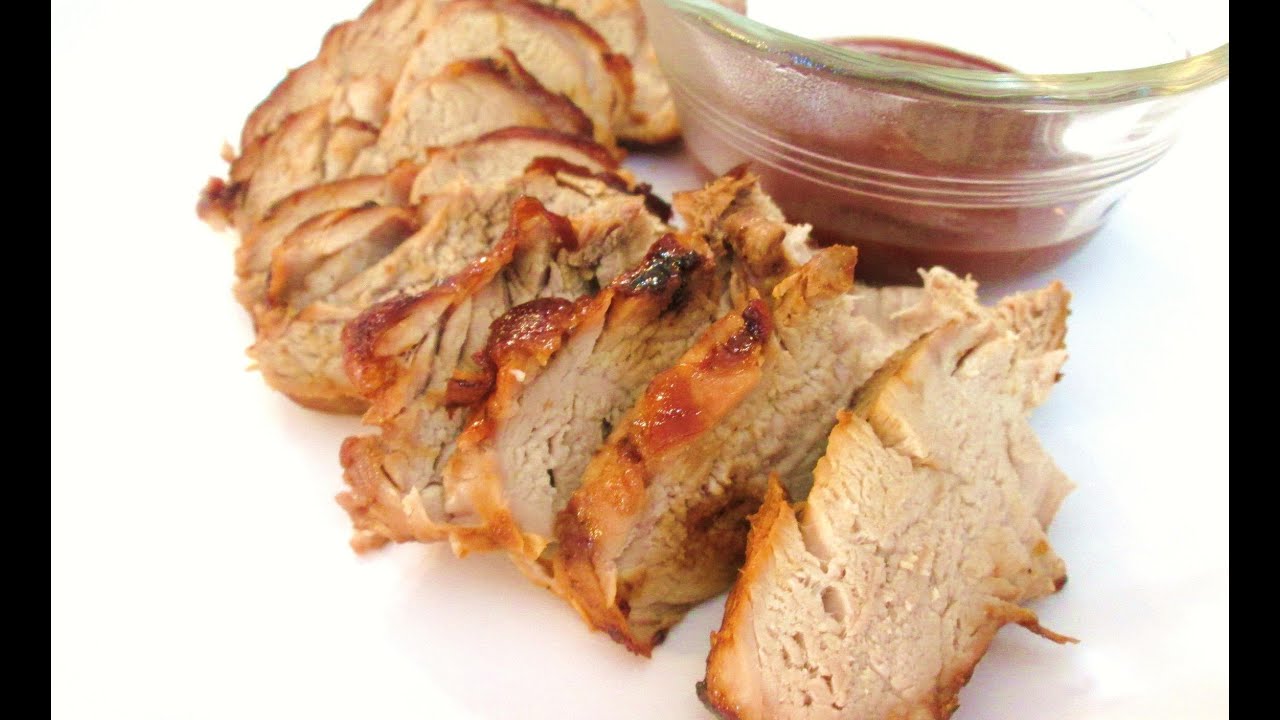 Barbecue Pork Medallion Marinated and Oven Baked Pork Tenderloin