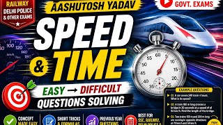 Speed Time and Distance | Basic to Advance Questions Solution | #govtexams #ssc #railways
