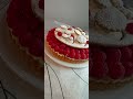 Tarte aux Framboises, décoration Petits Champignons