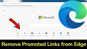 How to remove promoted links from Microsoft Edge New Tab?