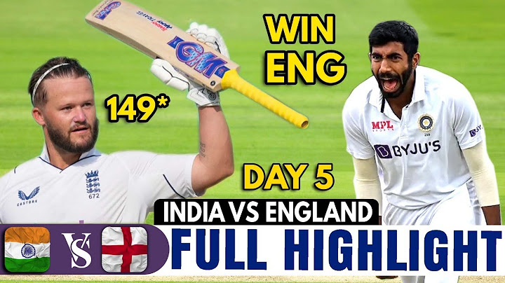 ENGLAND VS INDIA HIGHLIGHTS | 1ST TEST MATCH DAY 5 | FULL HIGHLIGHTS | ENG Vs IND HIGHLIGHTS