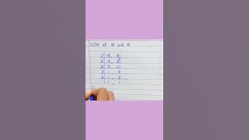 LCM of 18 and 81 #shorts