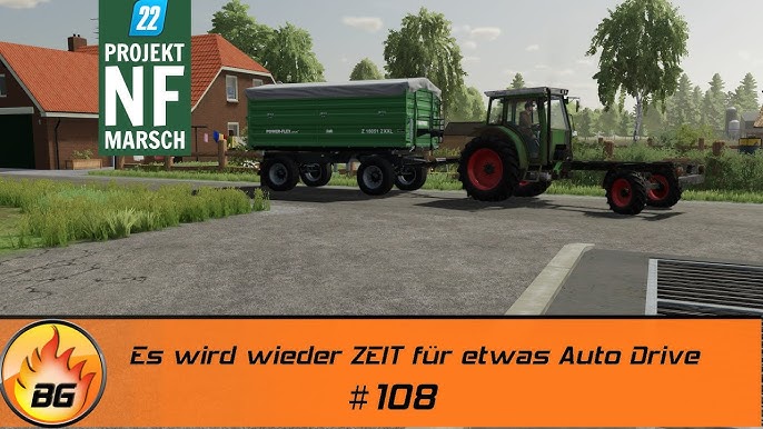 LS22 NF Marsch #105, Mit dem neuen ANHÄNGER geht es schneller