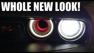 NEW MOD: HOW TO INSTALL FASTY'S GARAGE LIGHTED HEADLIGHT AIR INLET TUBES ON THE DODGE CHALLENGER