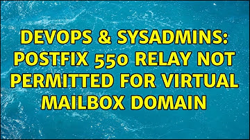 DevOps & SysAdmins: postfix 550 relay not permitted for virtual mailbox domain