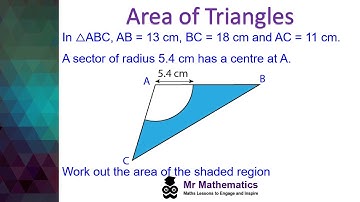 Area of Non-Right-Angled Triangles | AS Maths | Mr Mathematics