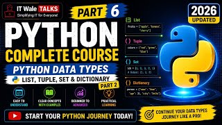 Python Tuple Explained with Examples | Python Complete Course Part 6 | Hindi 2026