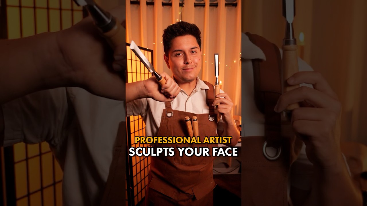 Chiseling Your Face Until You SLEEP 😴 | #ASMR