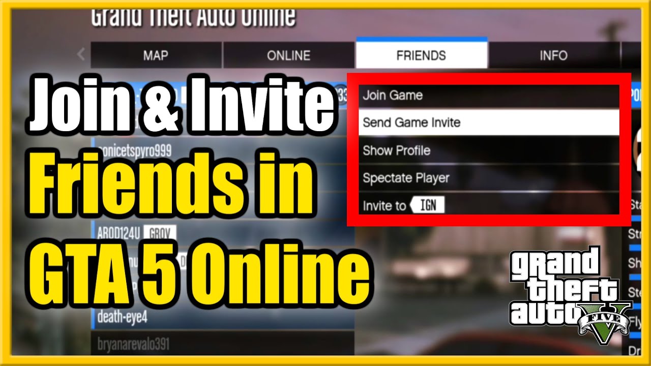 GTA 5: How to play GTA 5 online with your friends?