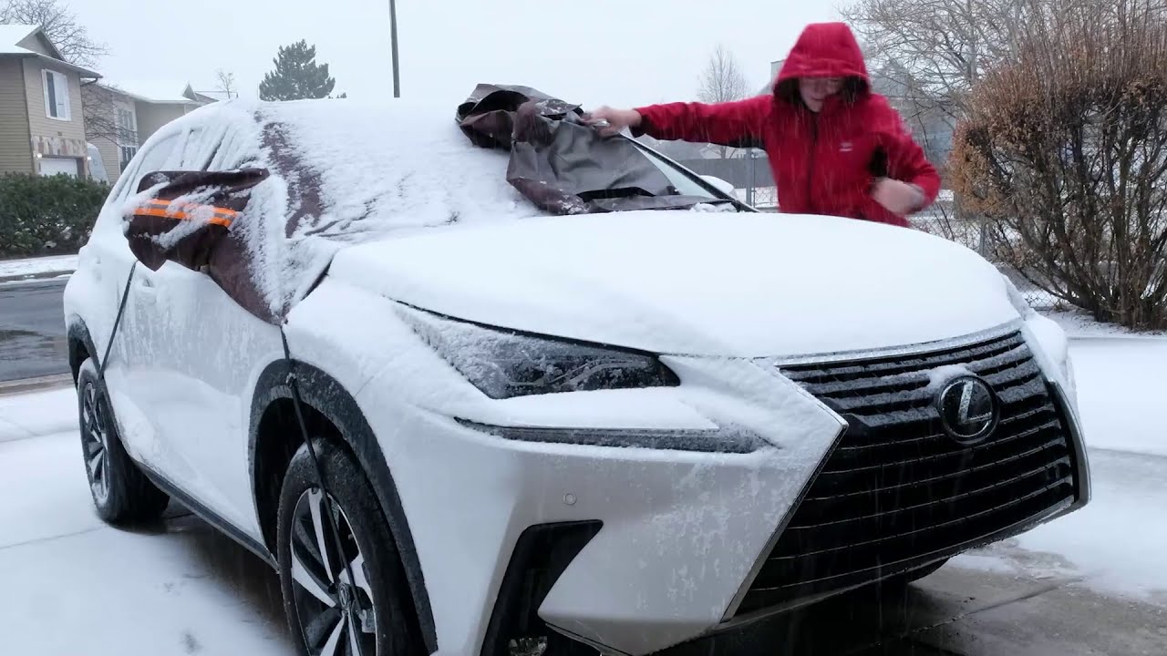 AstroAI Car Windshield Snow Cover, Car Snow Cover, Winter