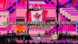 250213aespa 202425  Tour synk Parallel Line   Toronto 4k Fancam   Concert