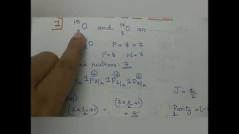 Nuclear Physics spin and parity.