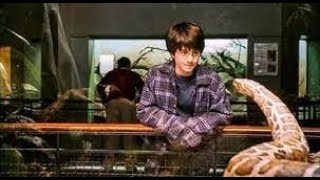 Harry speaks to a snake-Harry Potter and The Sorcerers stone movie scenes